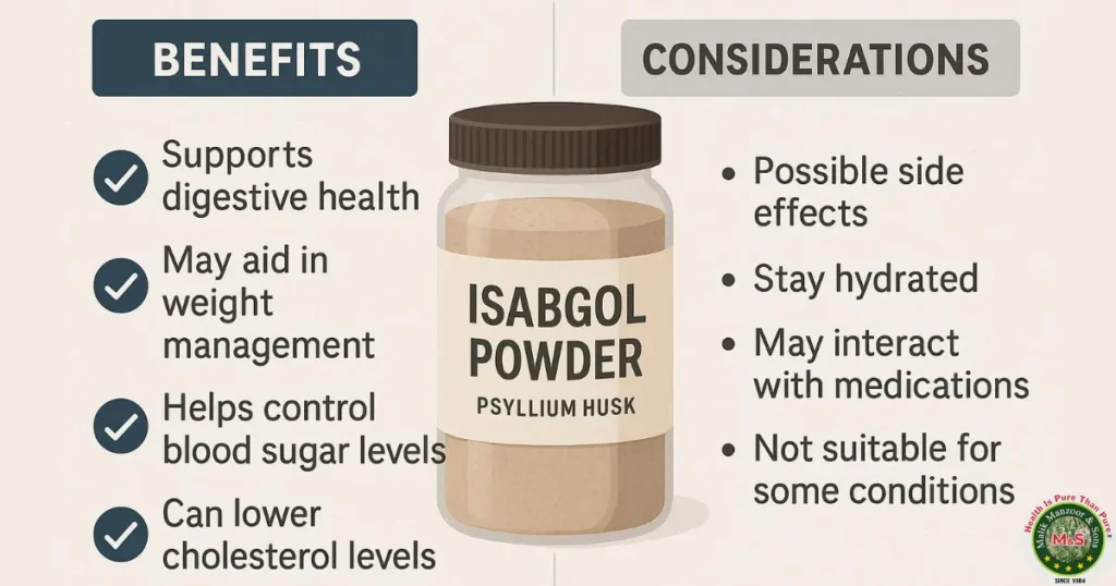 Isabgol Husk Powder for Constipation: Pros and Cons Analysis