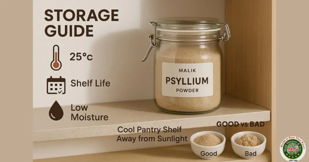 Psyllium Husk Powder Nutrition Facts: Storage and Shelf Life