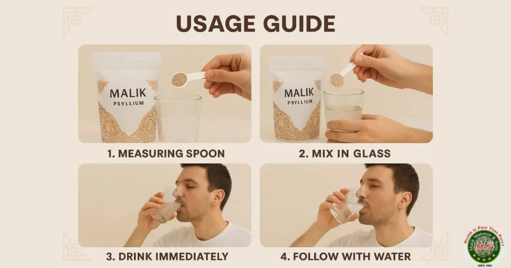 Ispaghol in Arabic: How to Use