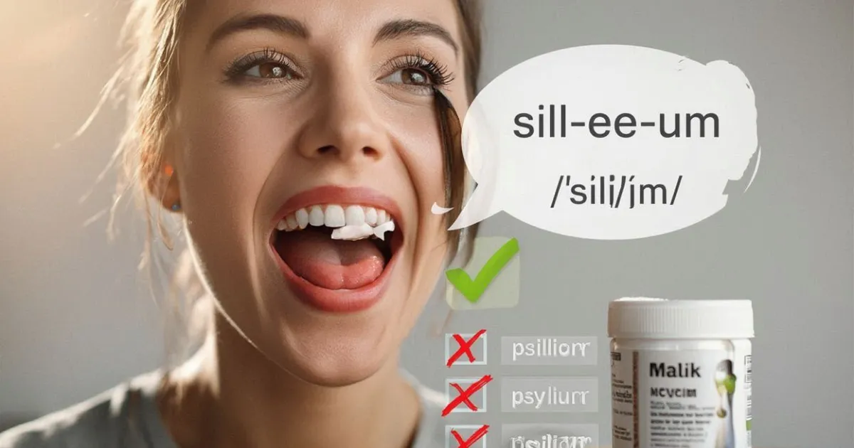 Psyllium Husk Pronunciation