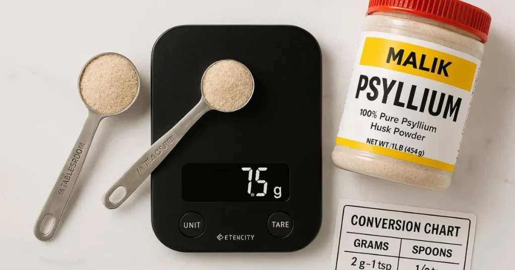 1 Tablespoon Psyllium Husk in Grams