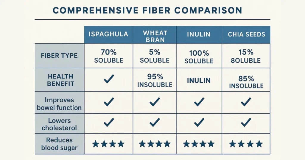 Advantages of Ispaghula Husk: Comparative Advantages Over Other Fiber Sources