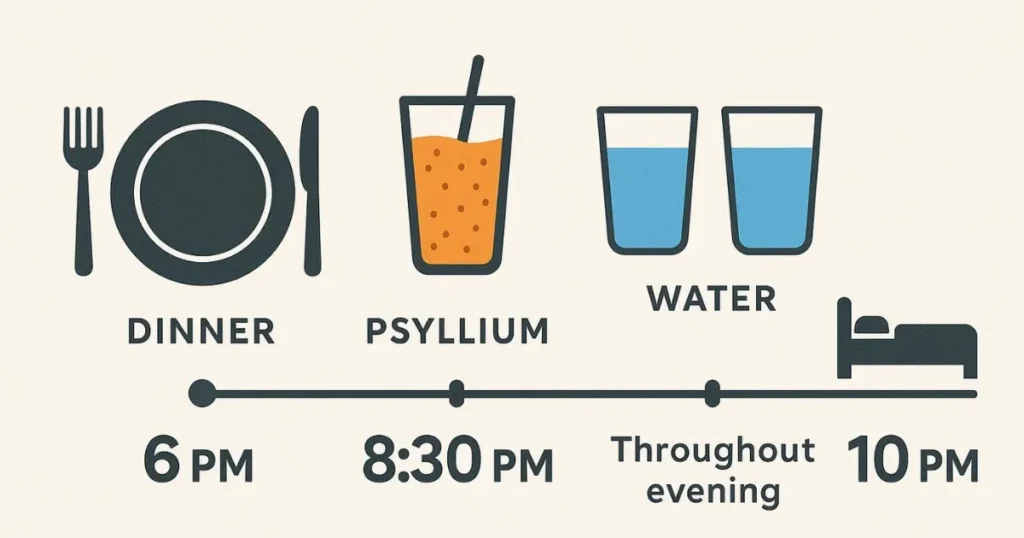 Psyllium Husk Before Bed: Optimal Timing Protocol for Taking Psyllium Husk Before Bed