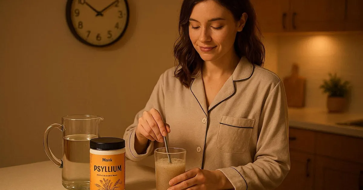 Taking Psyllium Husk Before Bed