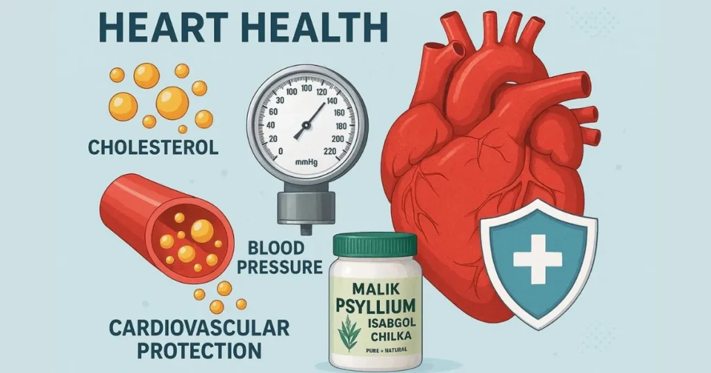 Isabgol Chilka Benefits,: Cardiovascular Benefits