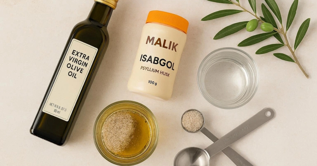 Isabgol and Olive Oil