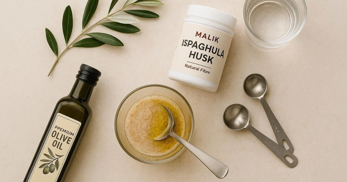 Ispaghula Husk and Olive Oil