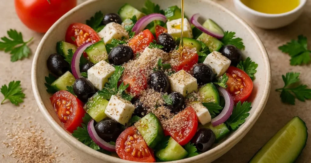 Olive Oil and Ispaghol Benefits: Mediterranean Fiber Salad